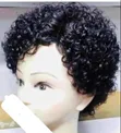 Wig Fupi ya Nywele za Binadamu za Mawimbi ya Maji - 3