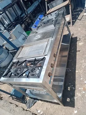 Kombini ya Jiko la Gesi, Griddle na Deep Fryer