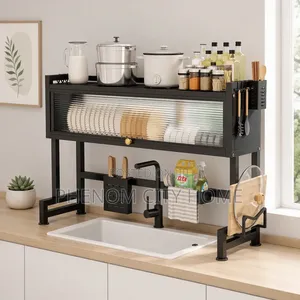 Modern Dustproof Drainage Cabinet Dish Rack (85cm)