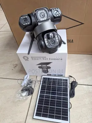 V380 4G Triple Lens Solar CCTV Camera