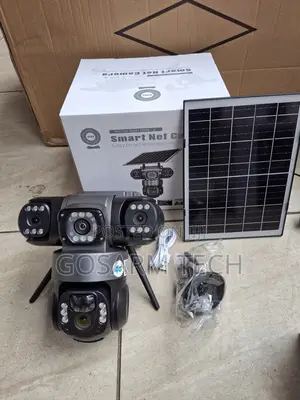 V380 Pro Triple Lens 4G Solar CCTV Camera