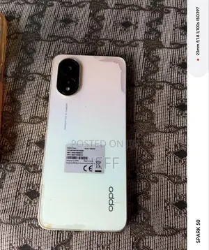 Oppo A38 128GB White (Used, Cracked Screen)