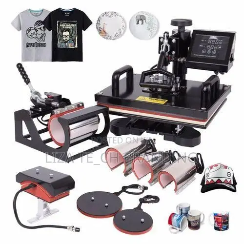 8-in-1 Heat Press Machine Combo 360° Swing Away - 1