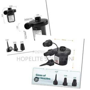 Electric AC Air Pump 55W with 3 Nozzles
