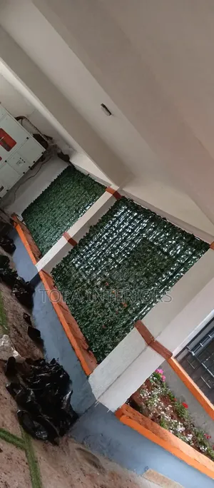 Fensi ya Mvuto ya Mimea Bandia ya Kijani - 1m x 3m