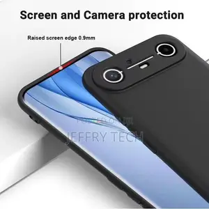 Spark Slim Luxury Shockproof Silicone Case - Nyeusi