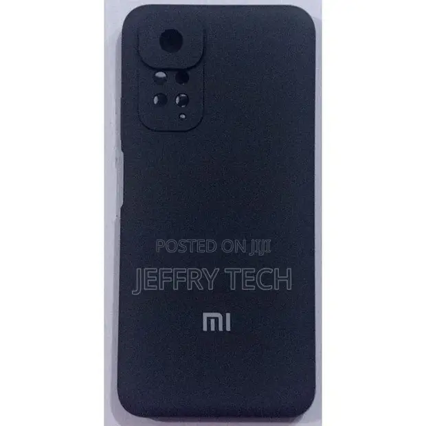 Xiaomi Redmi Note 11/11s Kifaa cha Nyuma cha Silicone - Nyeusi - 1