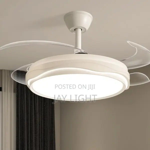 Modern LED Ceiling Fan Light with Multi-Color Temperature - 1