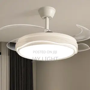 Modern LED Ceiling Fan Light with Multi-Color Temperature