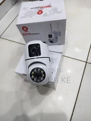 Wall Mount Dual Lens WiFi Camera 4MP HD PTZ
