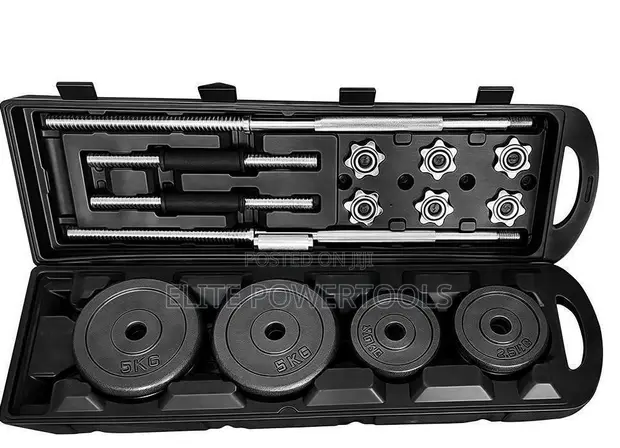 Euromax York 50kg Adjustable Dumbbell Set - 1