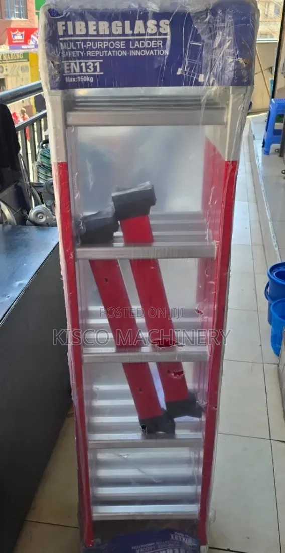 Brand New Fiberglass Multifunctional Ladder with Accessories - 1