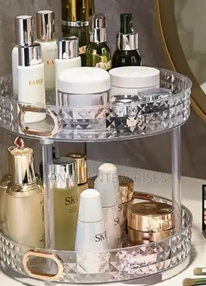 2 Tier Rotating Makeup & Skincare Organizer