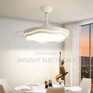 Modern Bedroom Ceiling Fan Light with Digital Remote
