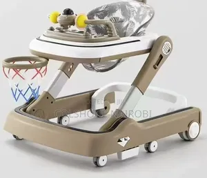 Baby Walker with Activity Tray & Basketball Hoop