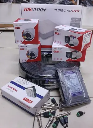 Hikvision CCTV Kit Kamera 4 - 2 Dome, 2 Bullet, Full Color Usiku