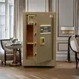 Yellow 80kg Heavy Duty Fireproof Safe - 1