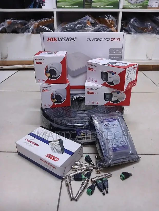 Mfumo wa CCTV Hikvision 4CH Full Color (2 Dome + 2 Bullet) - 1