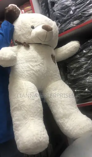Dubu wa Teddy Nyeupe 100cm
