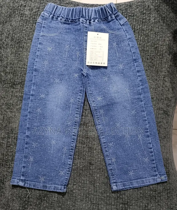 Girl's Sparkly Star Jeans (3-5 Years) - 1