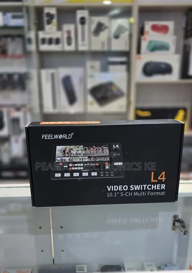 Feelworld L4 HDMI Livestream Switcher with 10.1" LCD Monitor - 1
