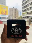 Toyota Windshield Sticker Holder - 1