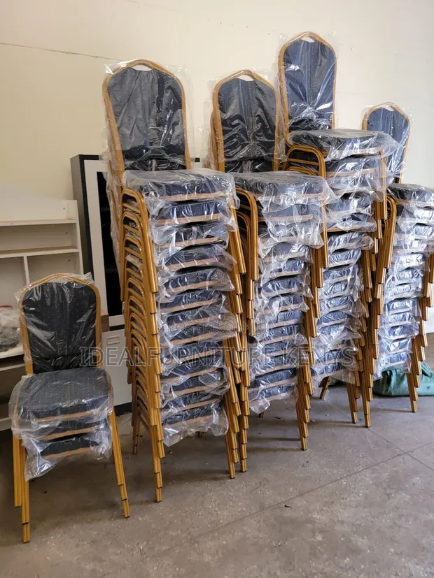 Brand New Blue & Gold Conference Chair - 1