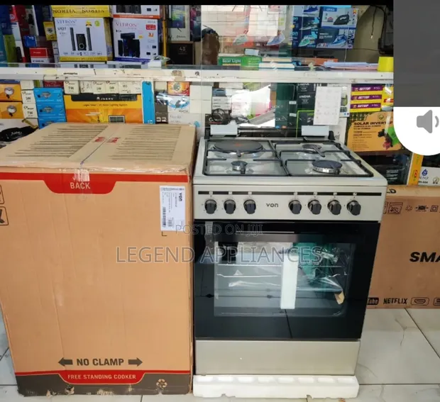 Von Electric 3+1 Standing Cooker (VCF653141NSY) - 1
