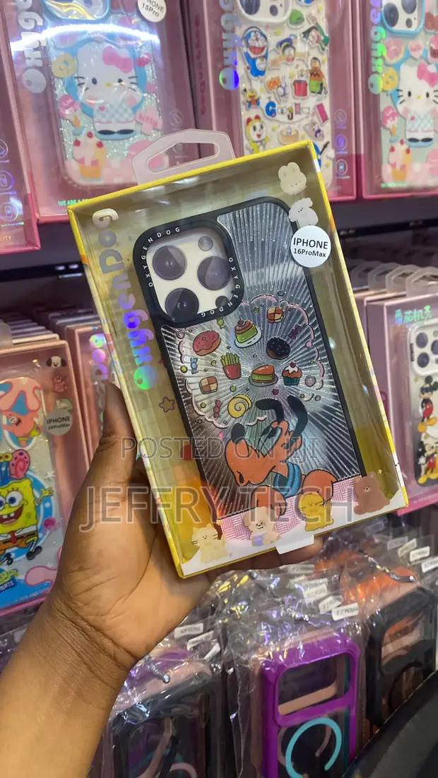 Oxygen Dog Pluto Cartoon Food Art Case for iPhone 16 Pro Max - 1