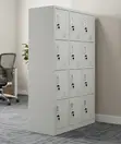 12-Locker Gym Storage Unit - Secure Steel Personal Cabinet - 3