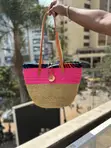 Ankara Sisal Shoulder Bag - Medium - 1