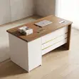 1.4m Straight Executive Office Desk - White - 3