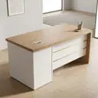 1.4m Straight Executive Office Desk - White - 4