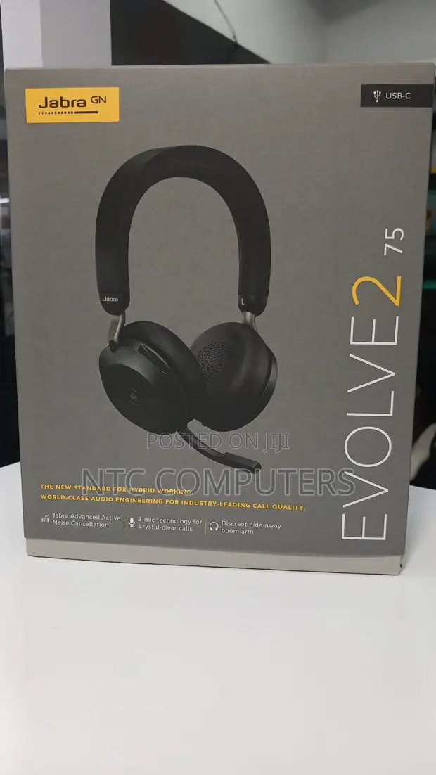 Jabra Evolve2 75 MS Noise-Canceling Wireless Headset - 1