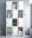 15-Locker Steel Cabinet Unit - Office Personal Storage - 4