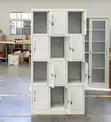 15-Locker Steel Cabinet Unit - Office Personal Storage - 5