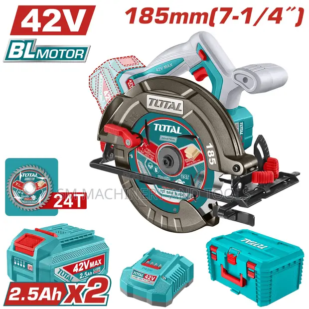Total TSLI Cordless Circular Saw 185mm 42V - 1