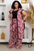 Palazzo Pants and Kimono Set - 2