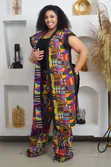 Palazzo Pants and Kimono Set - 3
