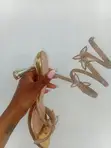 Butterfly Spiral Kitten Heel Shoes - 2