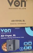 Von 8L Digital Air Fryer - Large Capacity, Slim Design - 2