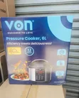 Von 6L Electric Pressure Cooker - 15-in-1 Multi Function - 2