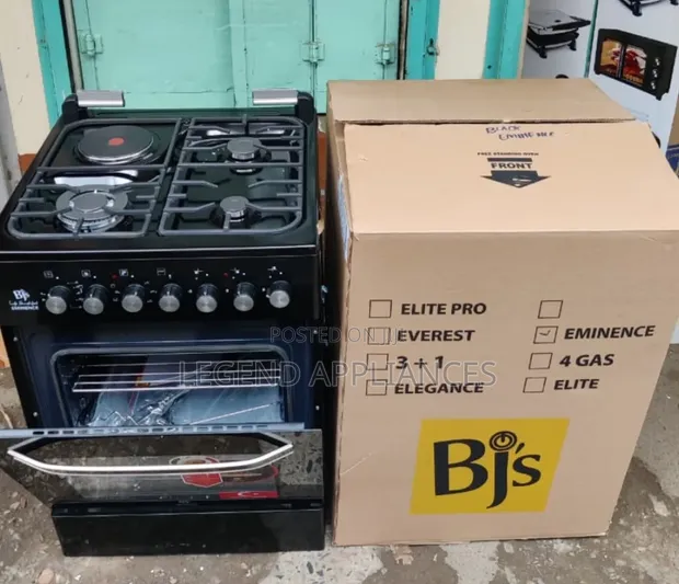 BJS 60x60cm 3+1 Premium Standing Cooker - 1