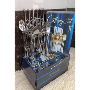 24-Piece Stainless Steel Cutlery Set