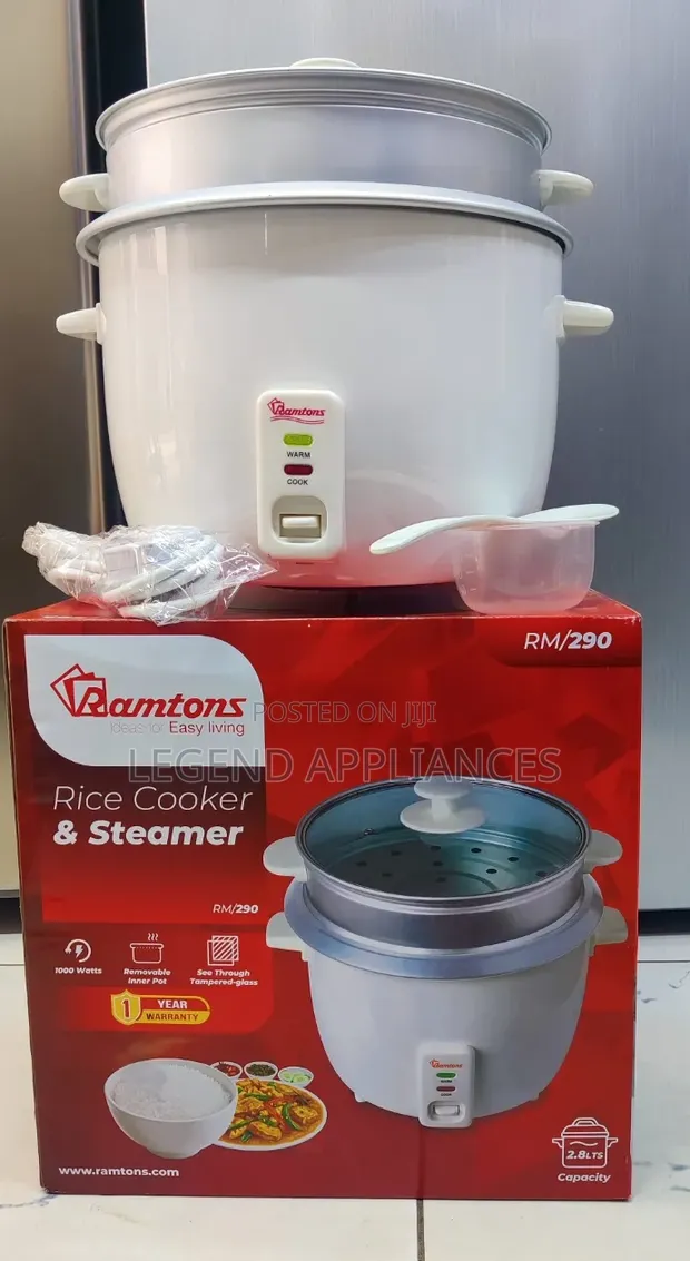 Ramtons Rice Cooker + Steamer 2.8L RM 290 - 1