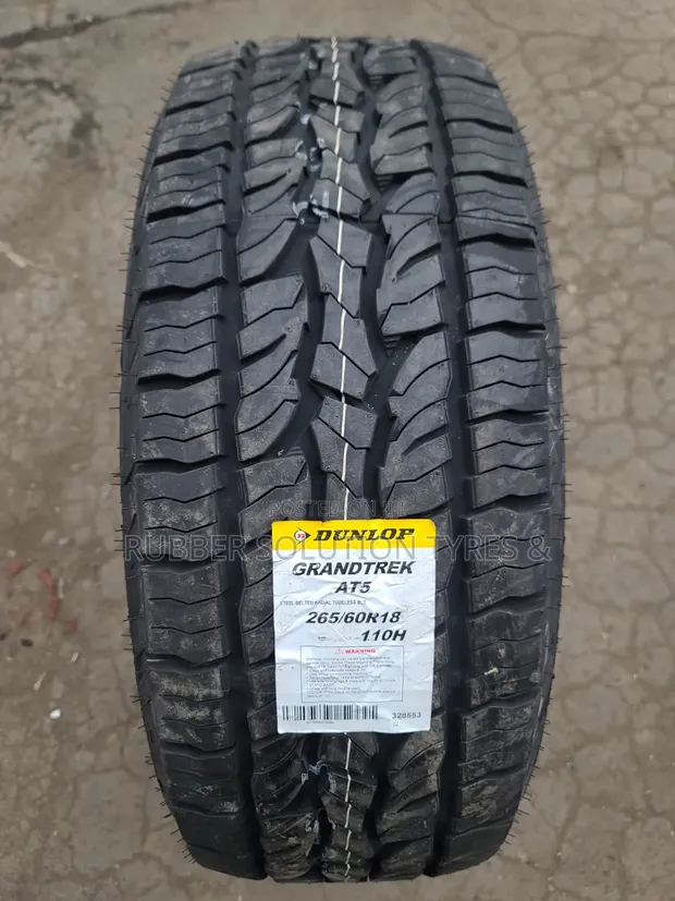 265/60 R18 Dunlop Grandtrek AT5 All-Terrain Tyres (Brand New) - 1
