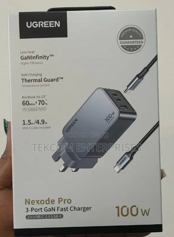 UGREEN Nexode Pro 100W 3-Port GaN Fast Charger - 1