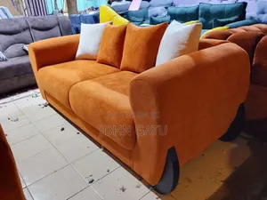 Orange / Burnt Orange 5-Seater Sofa