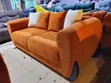Orange / Burnt Orange 5-Seater Sofa - 2
