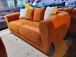 Orange / Burnt Orange 5-Seater Sofa - 3